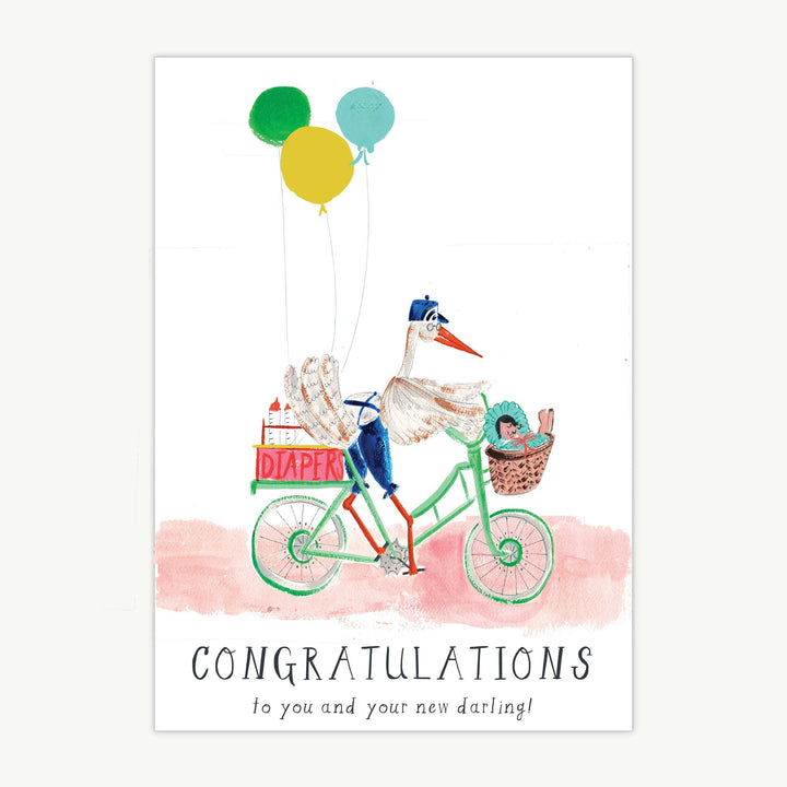 A Very Chic Stork Card