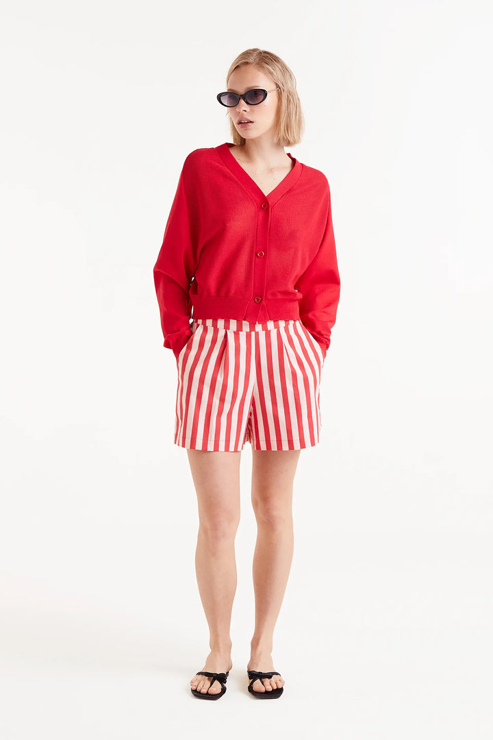 Cherry Stripe Shorts