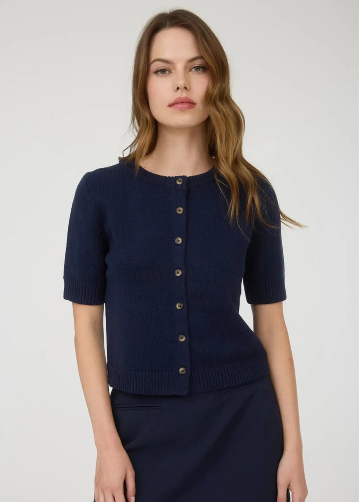 Short Sleeve Cotton Cardigan