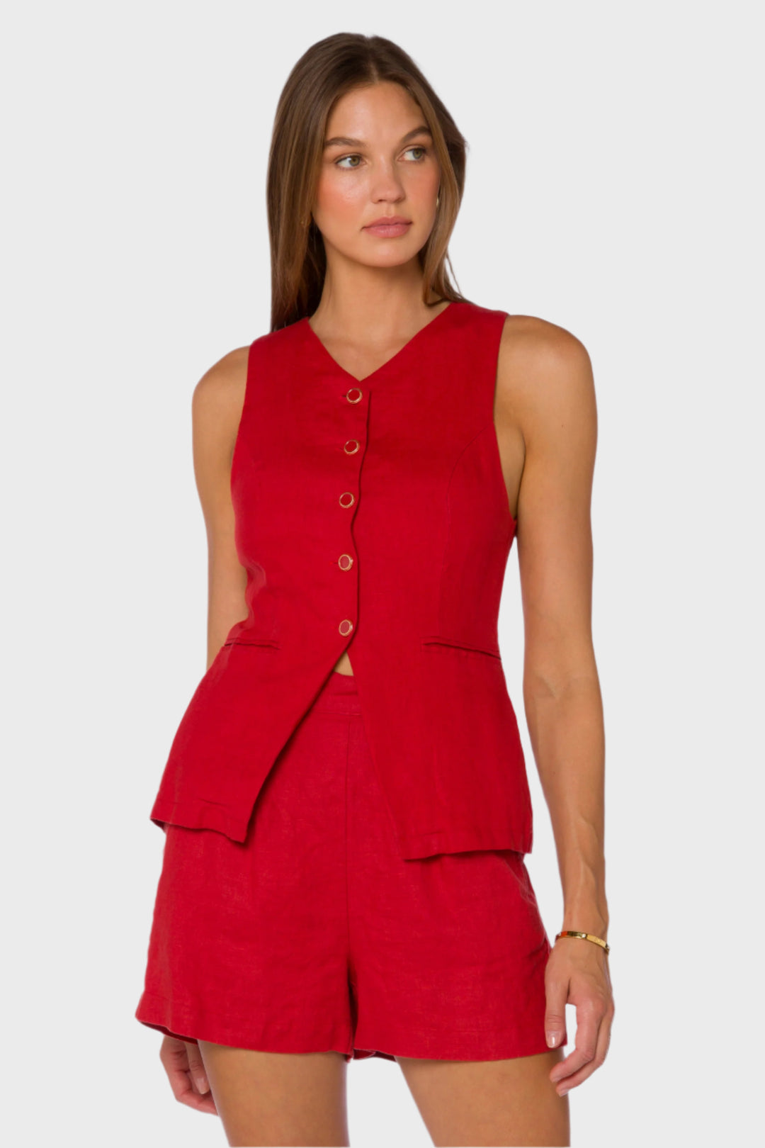 chicago boutique, cute clothes chicago, logan square, avondale shopping, red linen vest