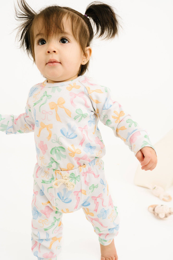 Pastel Bow Baby Set