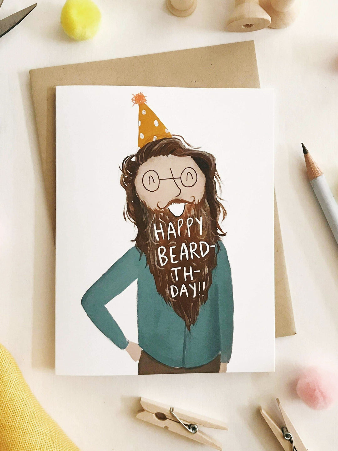 Happy Beardthday Greeting Card