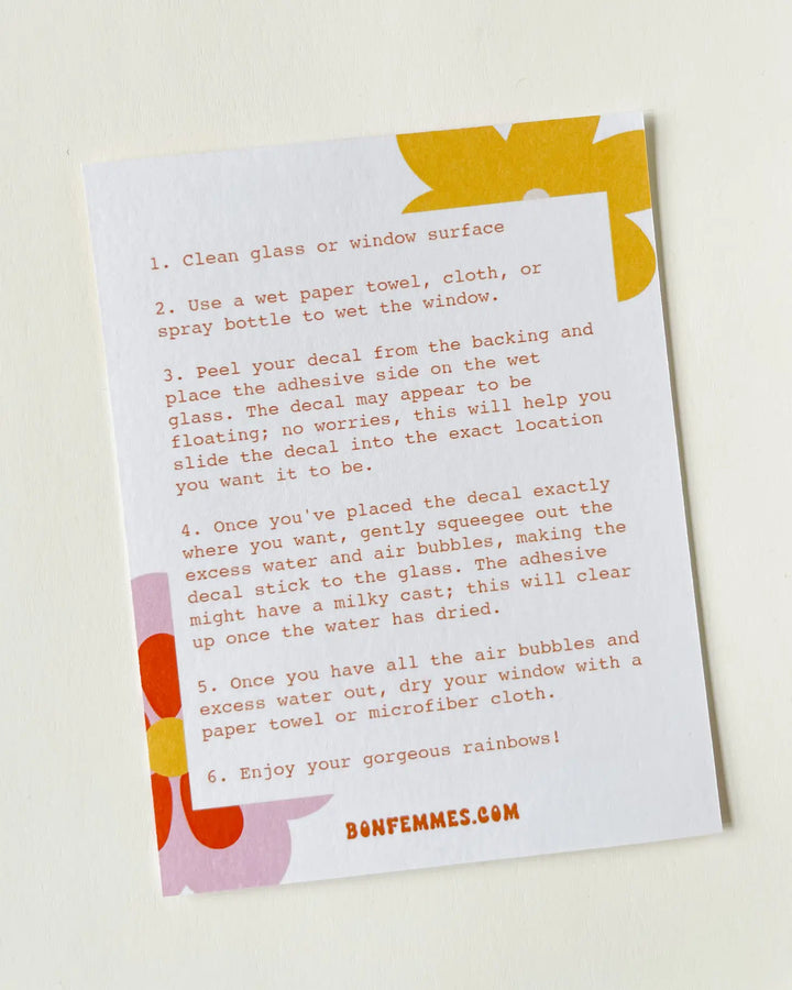 Sun Catcher Window Decal