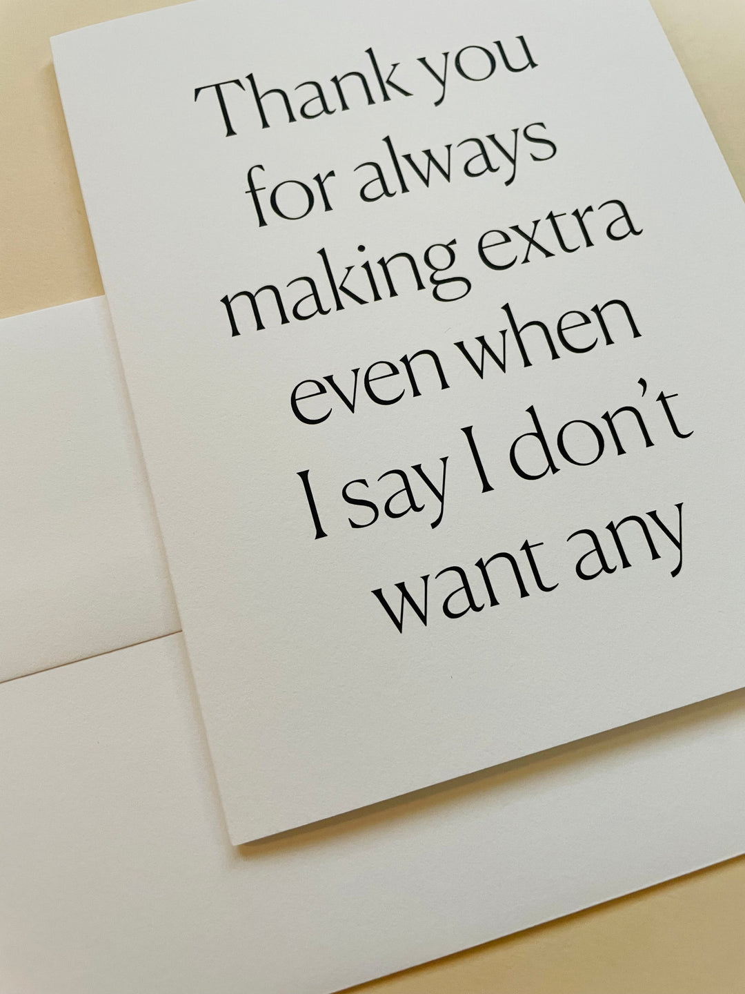 Thanks For Cooking Greeting Card