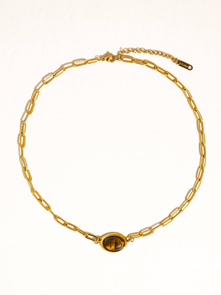 Shay Oval Stone Necklace