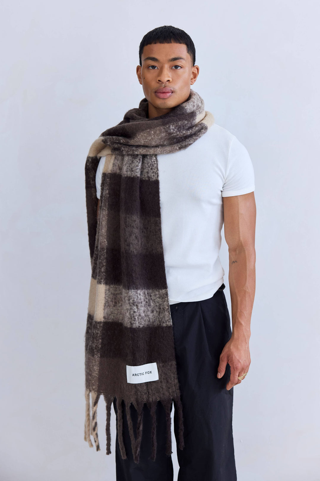 The Reykjavik Scarf - Brown Check