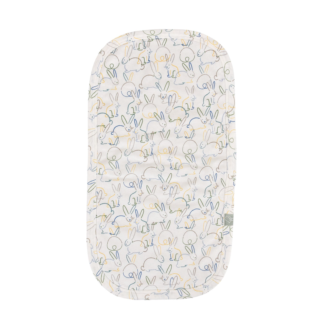 Bunnies Organic Burp Cloth