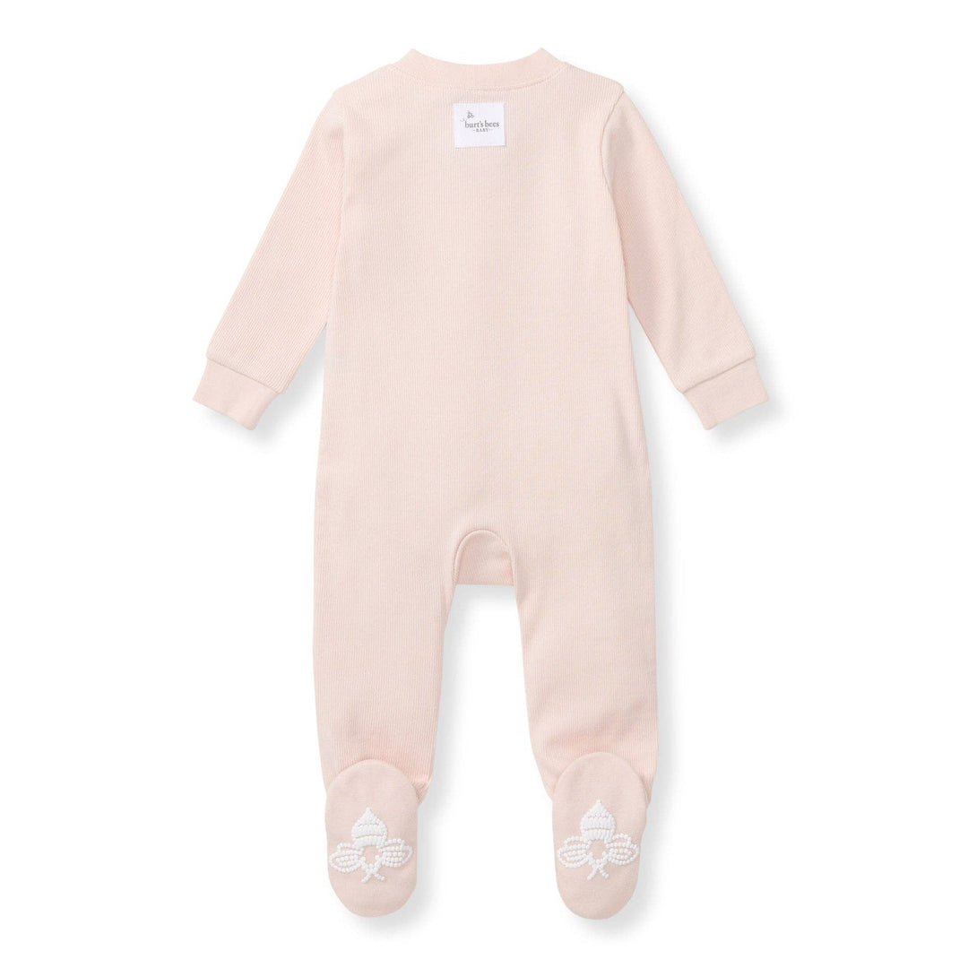 Solid Rib Organic Cotton Sleep & Play - Ranunculus