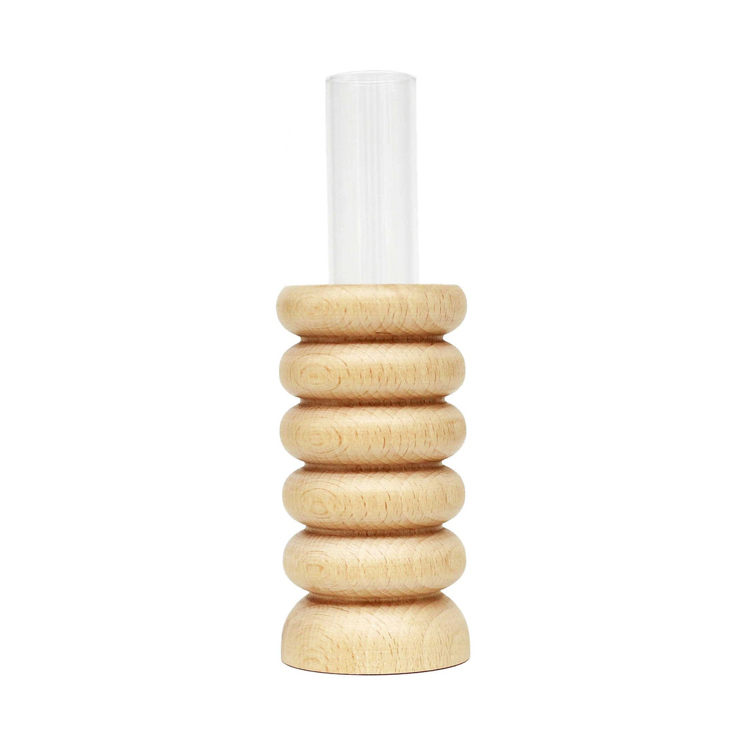 Totem Wooden Bud Vase