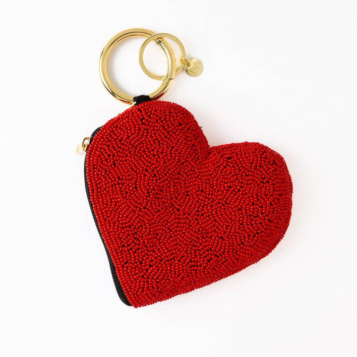 Puffy Heart Bead Coin Purse