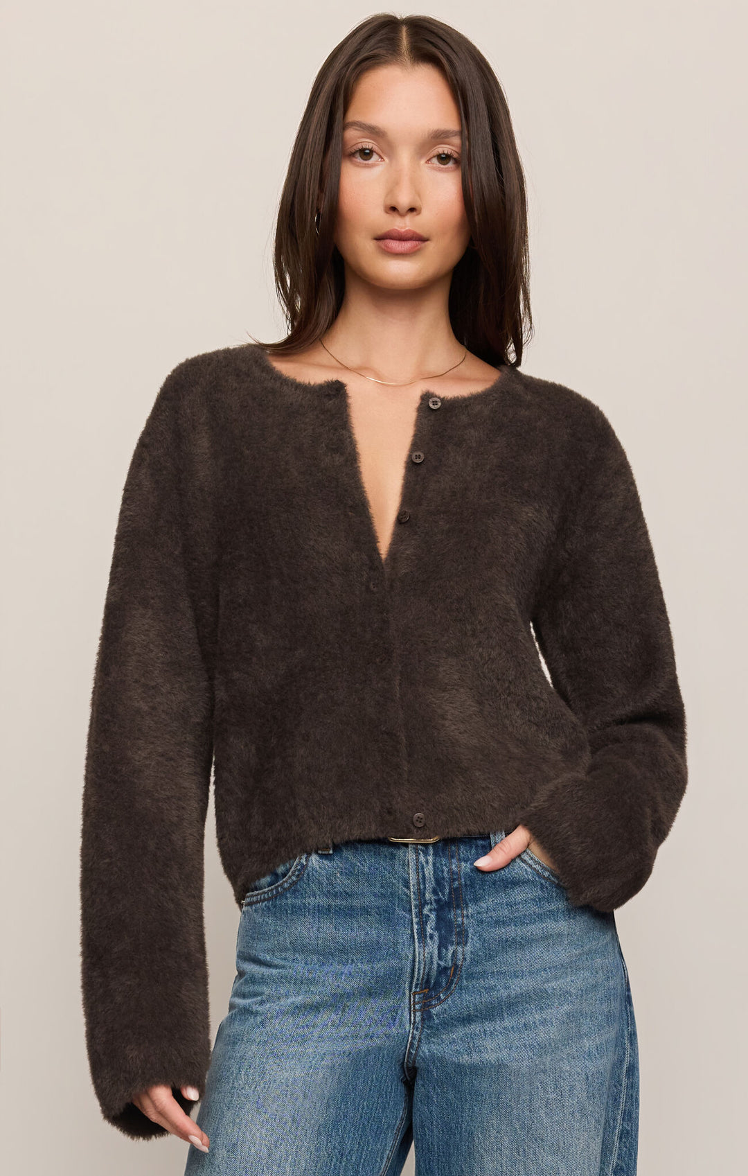 Winterglow Fluffy Cardigan