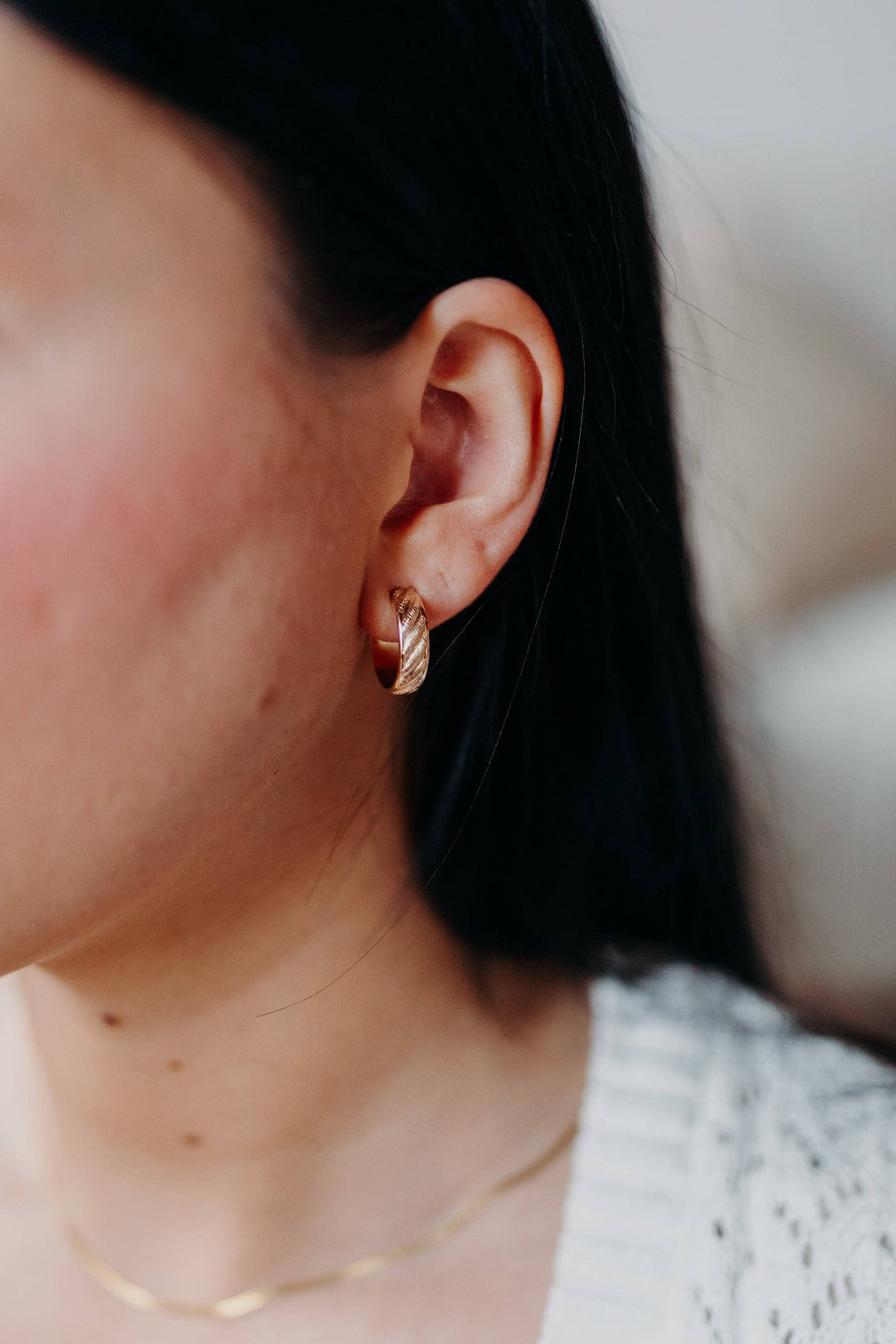 Croissant Hoops - 14k Gold-Fill