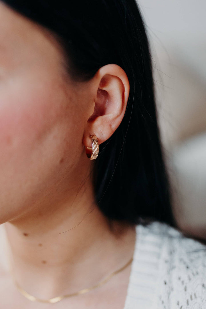 Croissant Hoops - 14k Gold-Fill