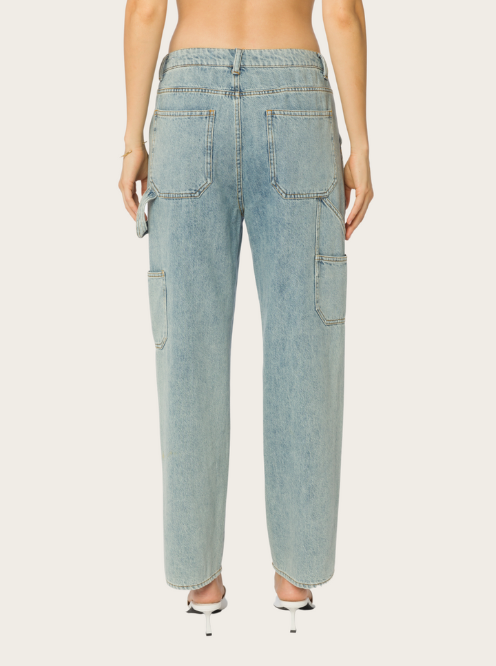 Straight Leg Utility Jeans
