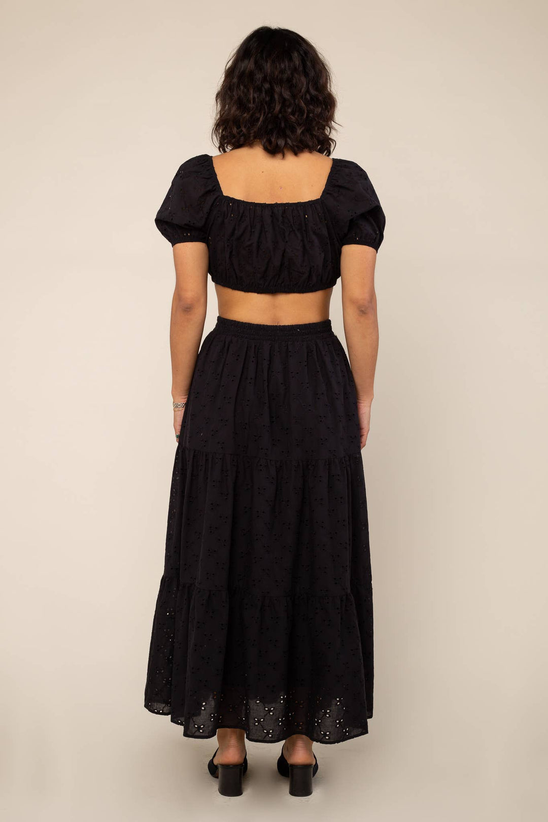 Cotton Eyelet Skirt