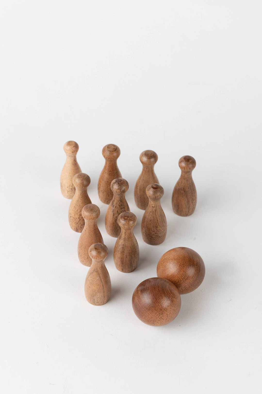 Wooden Tabletop Bowling Set