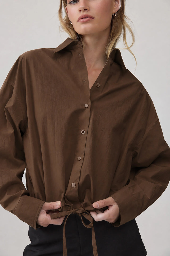Drawstring Relaxed Shirt