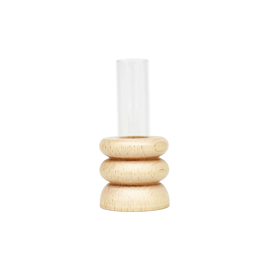 Totem Wooden Bud Vase