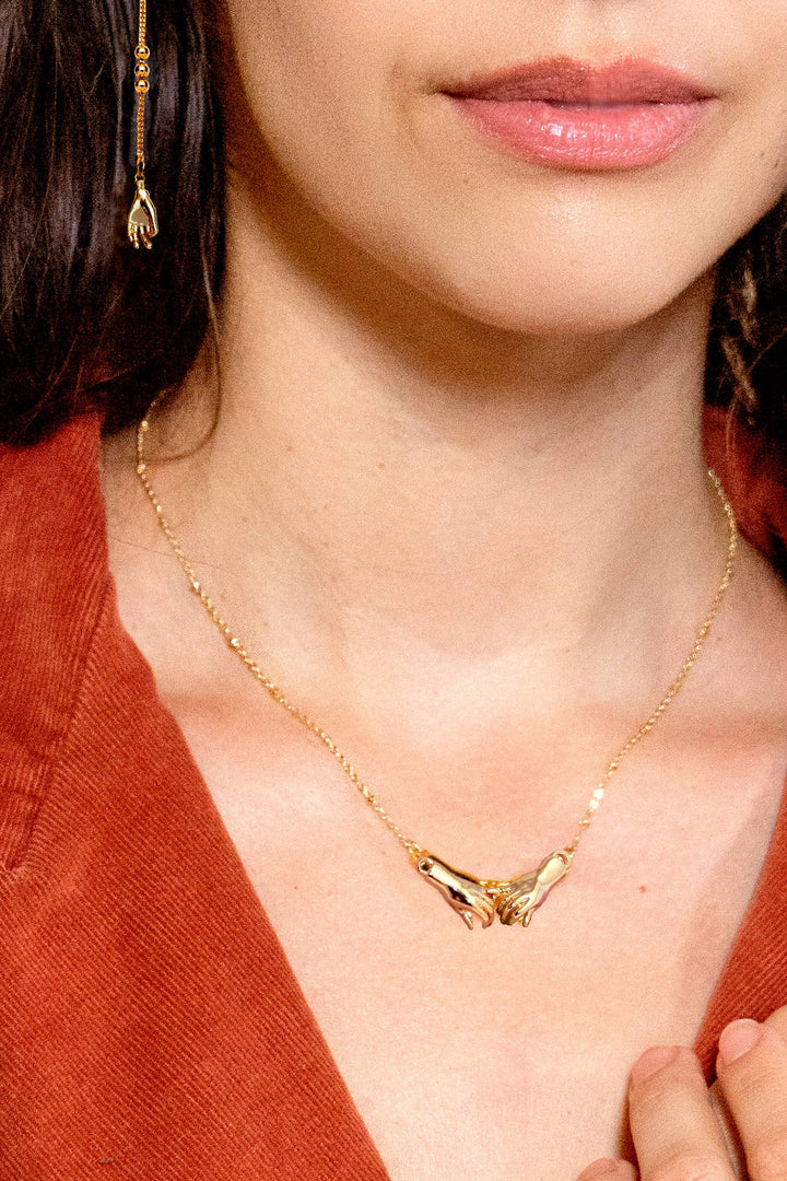 Script 24K Gold Plated Necklace