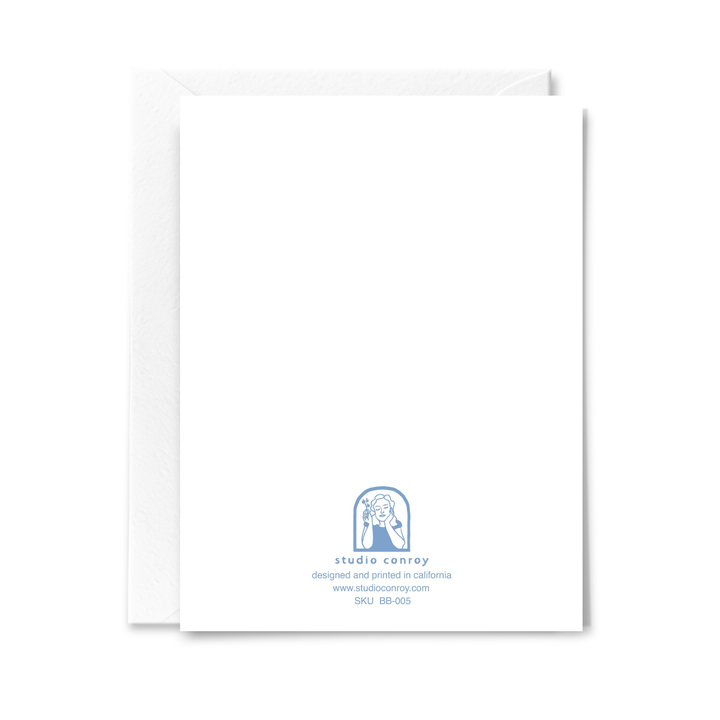 Delft Ducks Baby Card