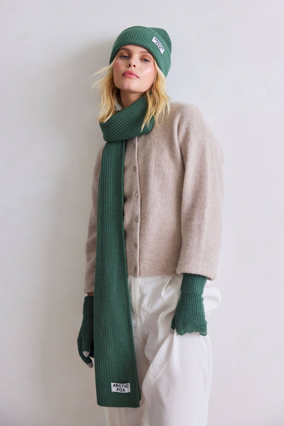 Recycled Bottle Gloves - Forest Fern