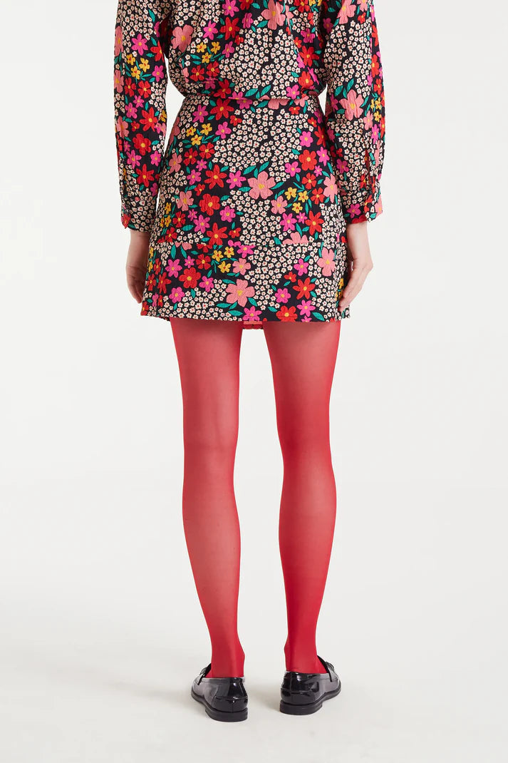 Garden Print Mini Skirt