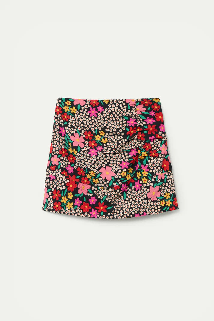 Garden Print Mini Skirt