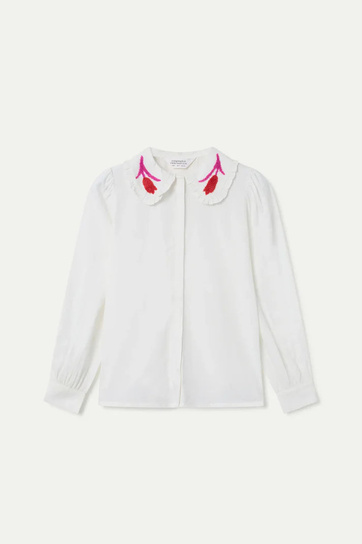 Tulip Embroidery Shirt