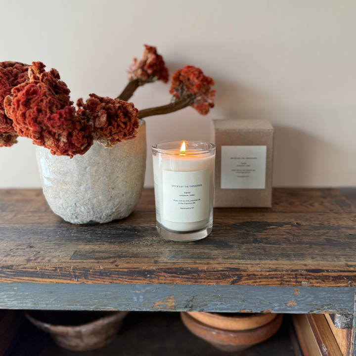 Santal, Cardamom + Amber Handcrafted Soy Candle
