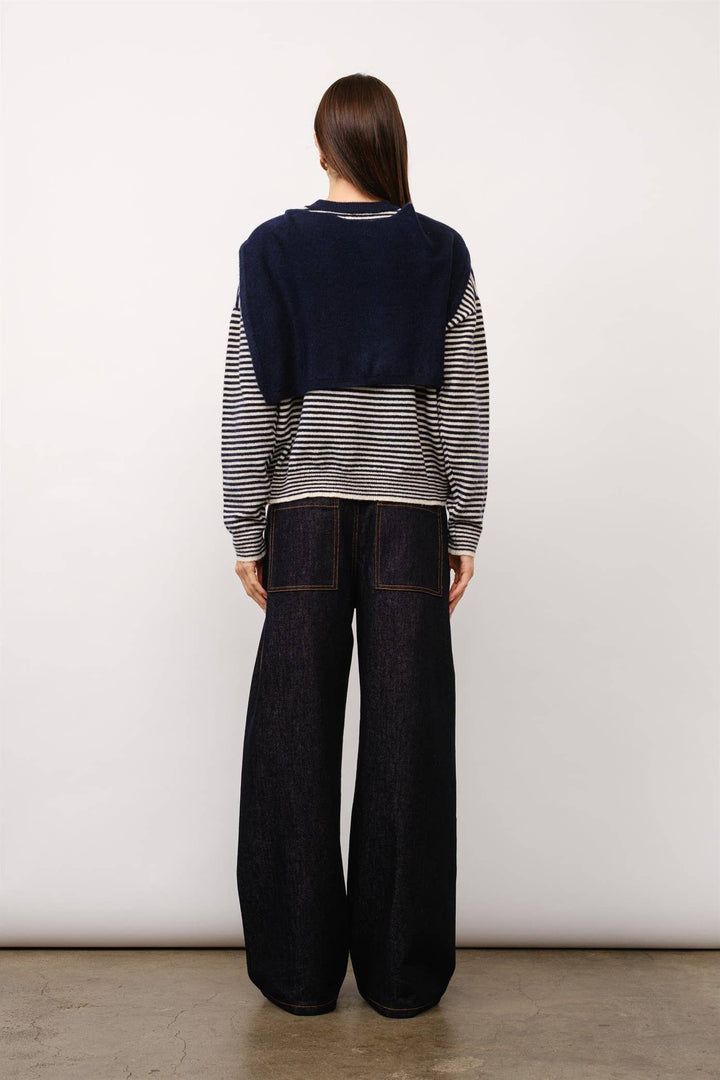 Kate Sweater with Detachable Shawl