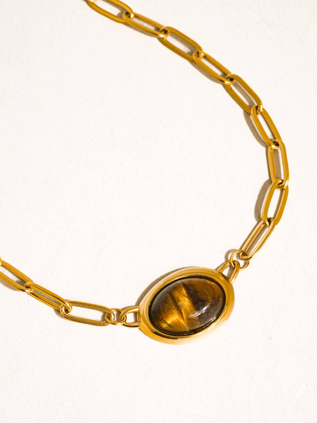 Shay Oval Stone Necklace