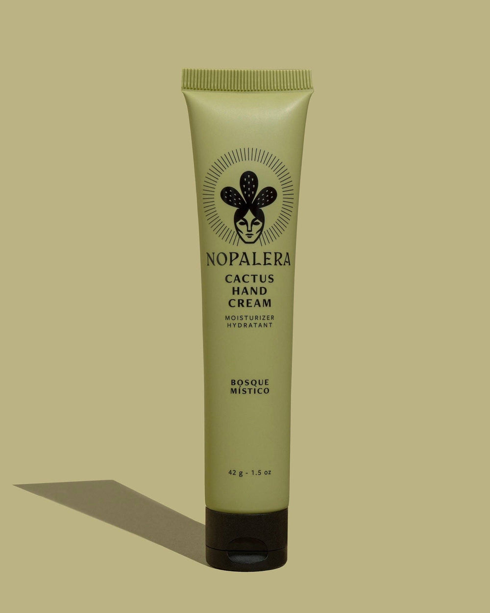 Tube of Nopalera Cactus Hand Cream on a beige background chicago winsome boutique