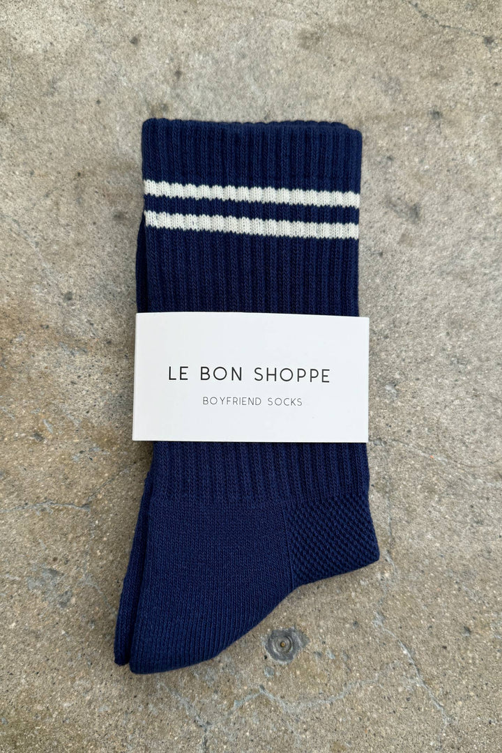 Boyfriend Socks: Navy