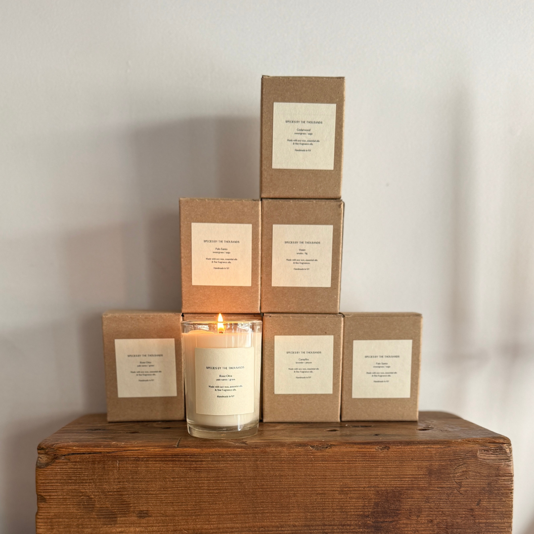 Santal, Cardamom + Amber Handcrafted Soy Candle