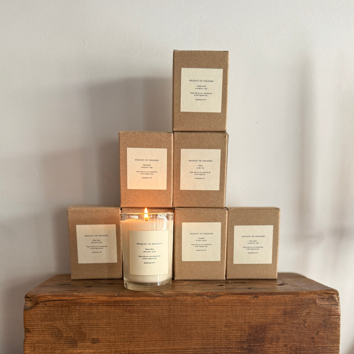 Santal, Cardamom + Amber Handcrafted Soy Candle