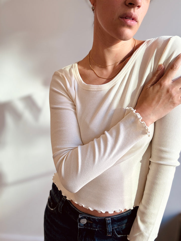 Jill Ribbed Tee
