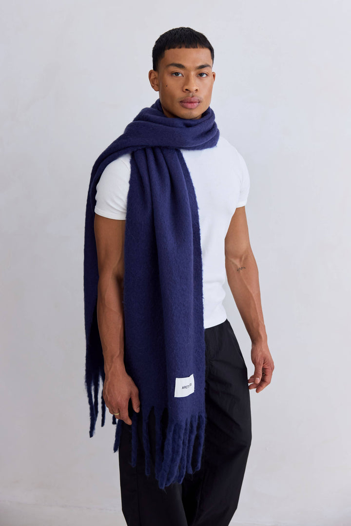 The Reykjavik Scarf - Midnight Blue