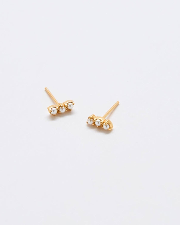 Pearl Bar Earrings