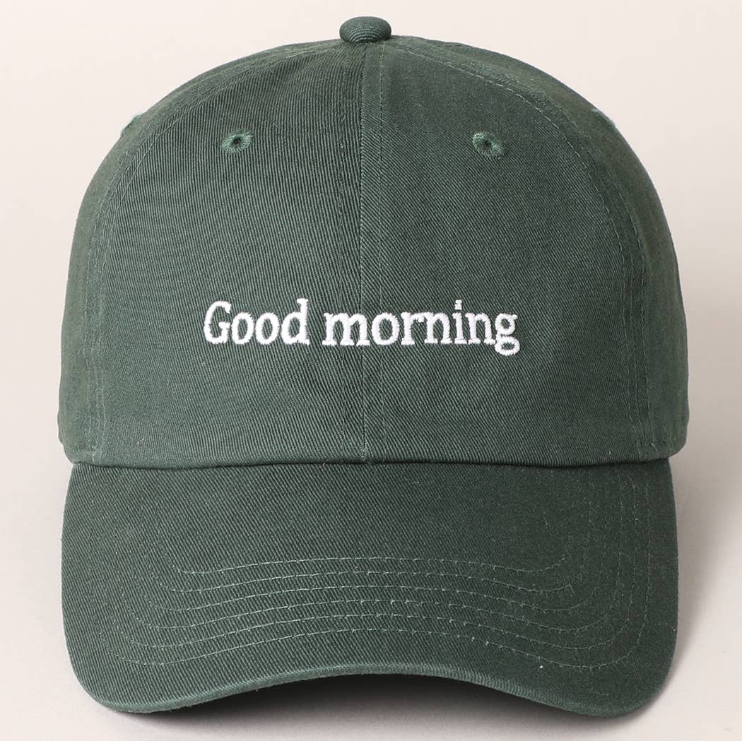 Good Morning Baseball Cap