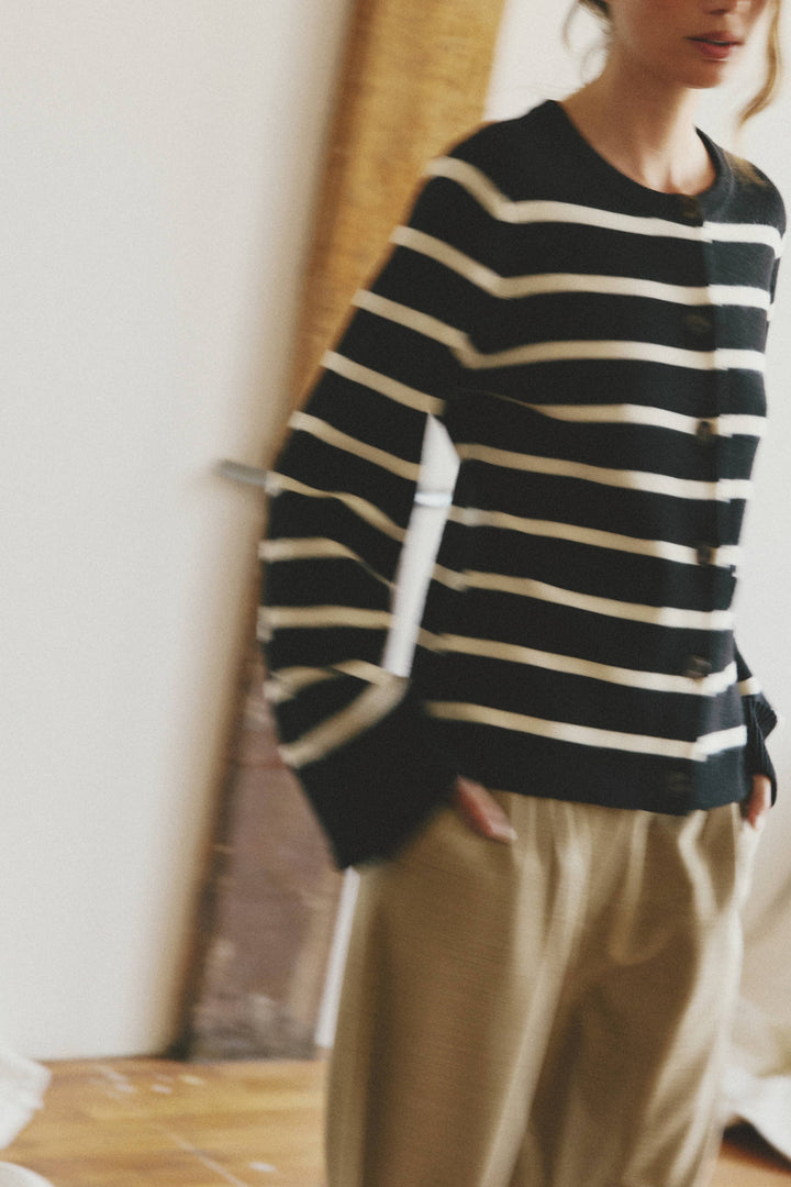 The Cindy Striped Cardigan