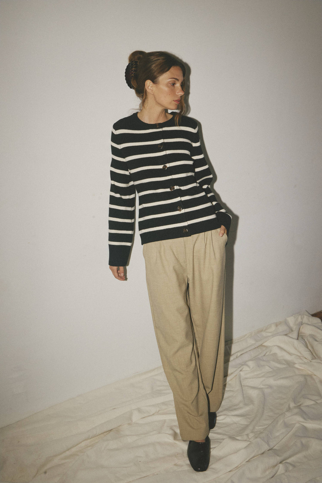 The Cindy Striped Cardigan
