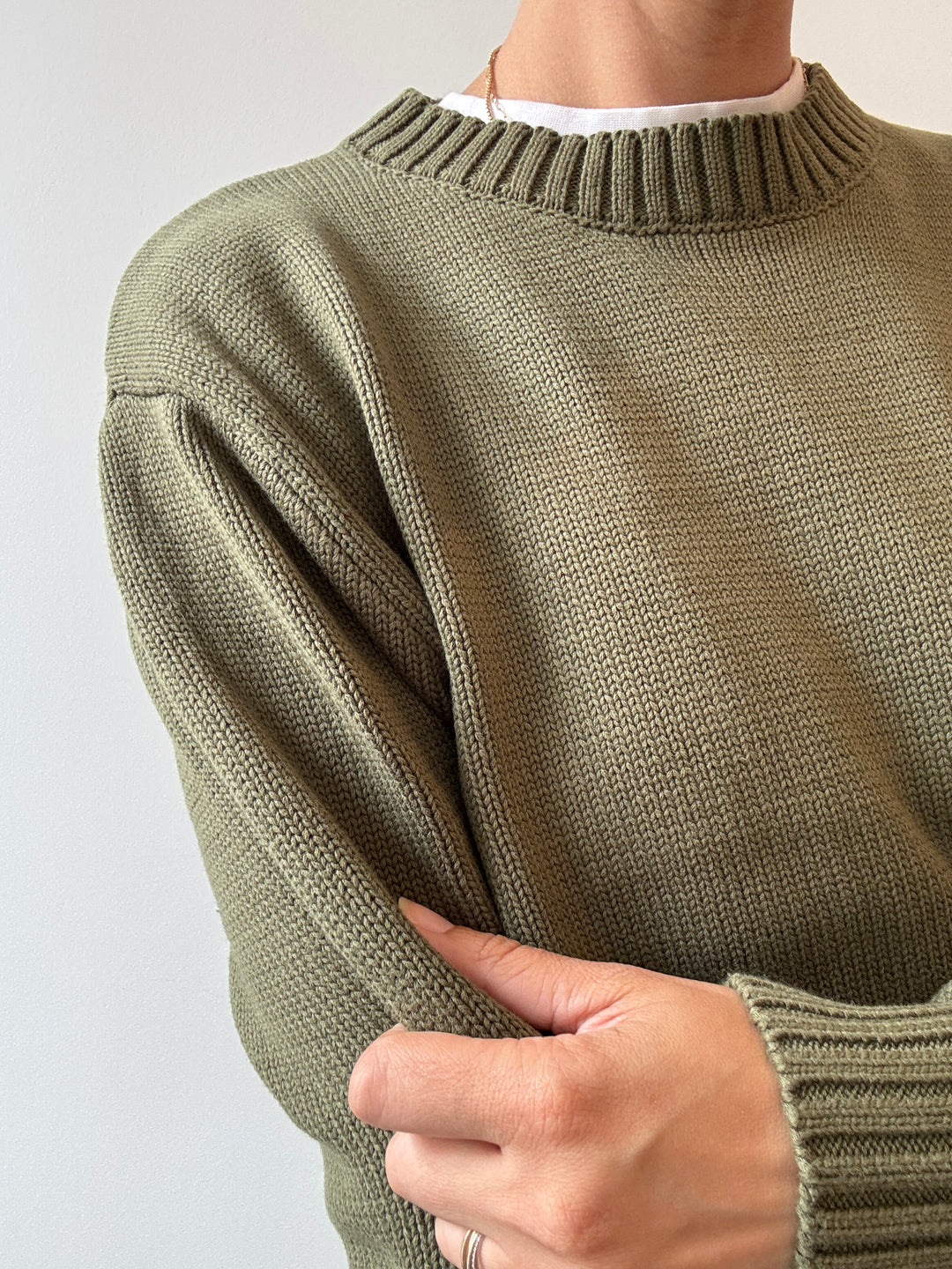 Crew Cotton Sweater