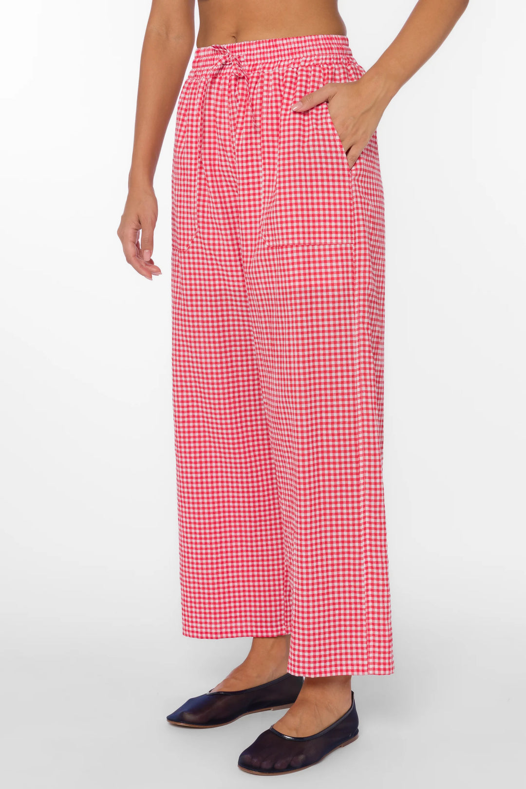 Cherry Gingham Pant