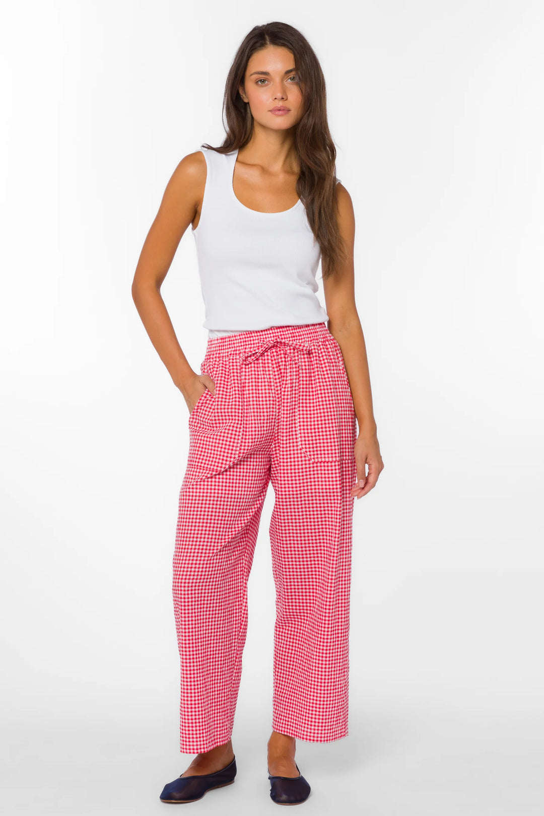 Cherry Gingham Pant