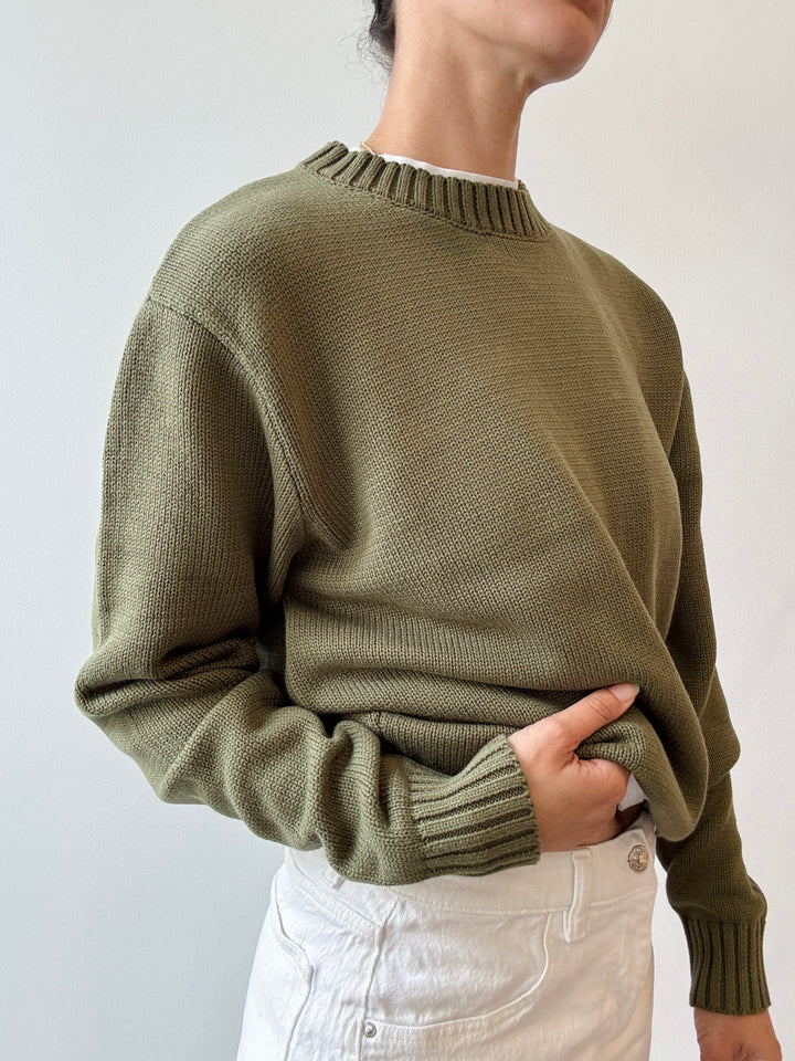 Crew Cotton Sweater