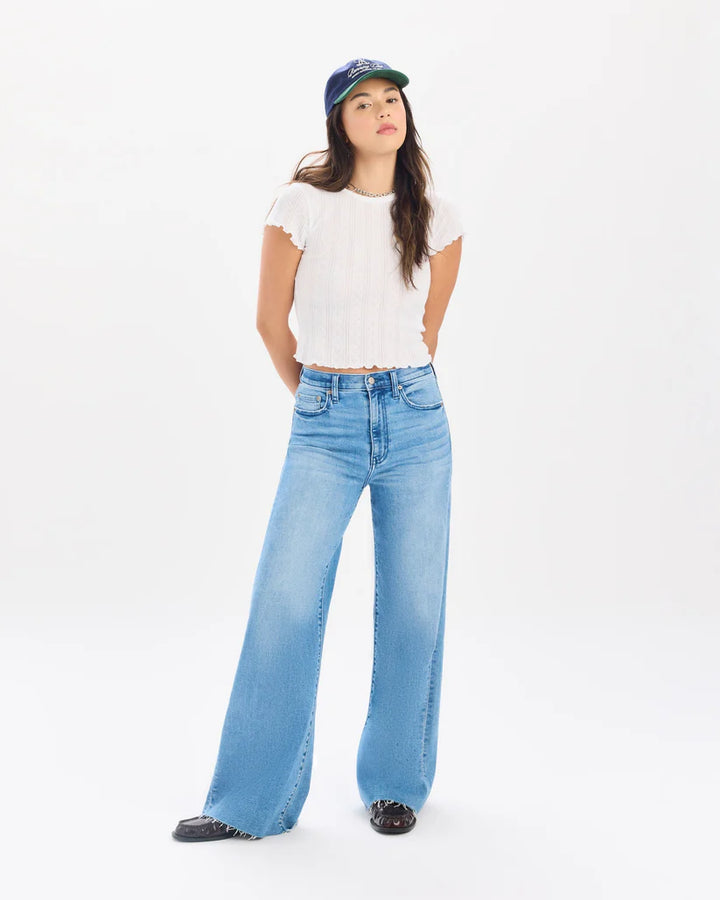 Lily Pointelle Baby Tee