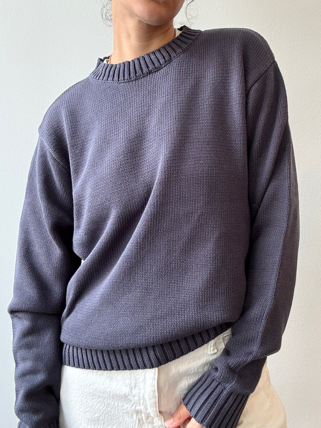 Crew Cotton Sweater