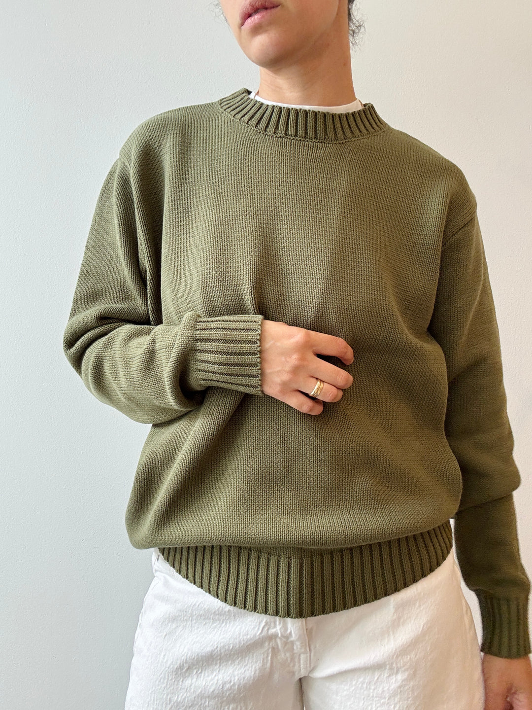Crew Cotton Sweater