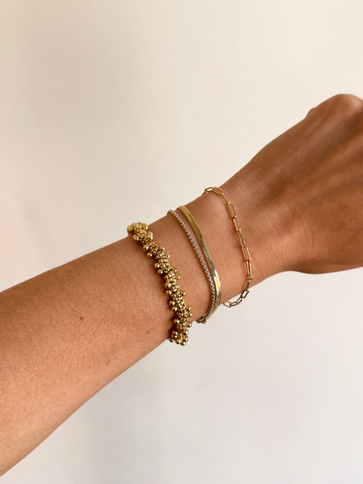 Kate Brass Stretch Bracelet