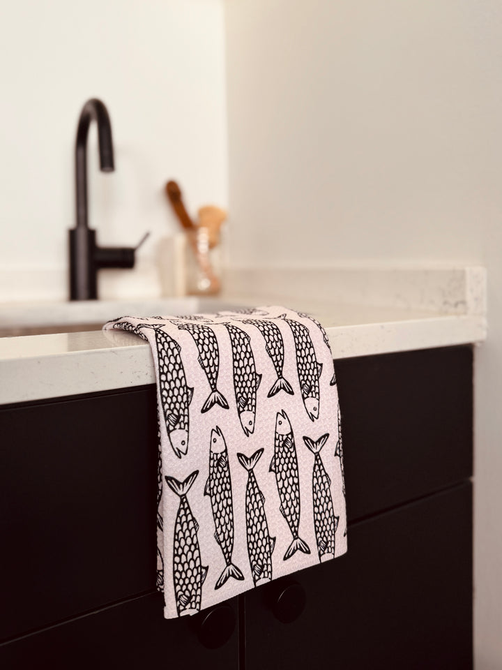 Geometry Recycled Kitchen Tea Towel